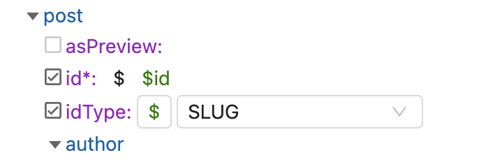 Dynamic Slug in query composer